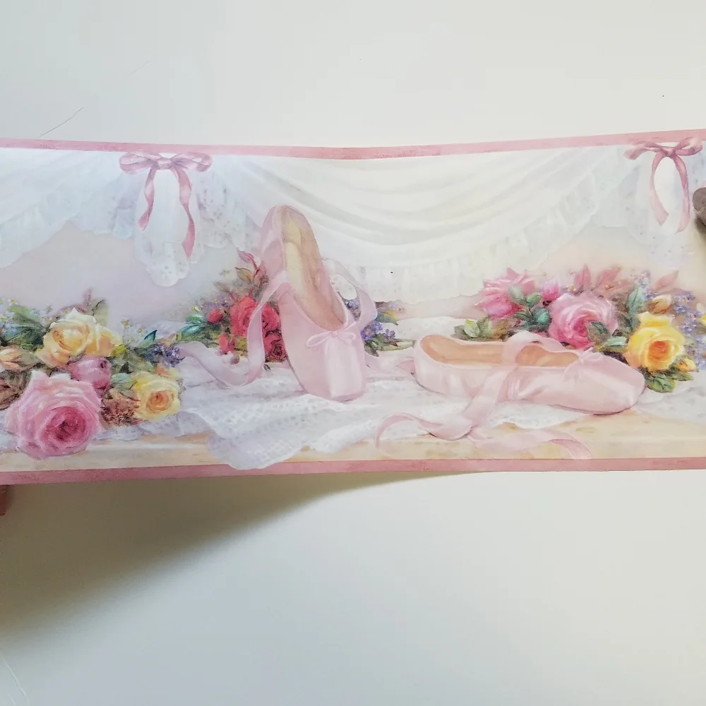 Wallpaper Border Ballet Slippers Girl's Room